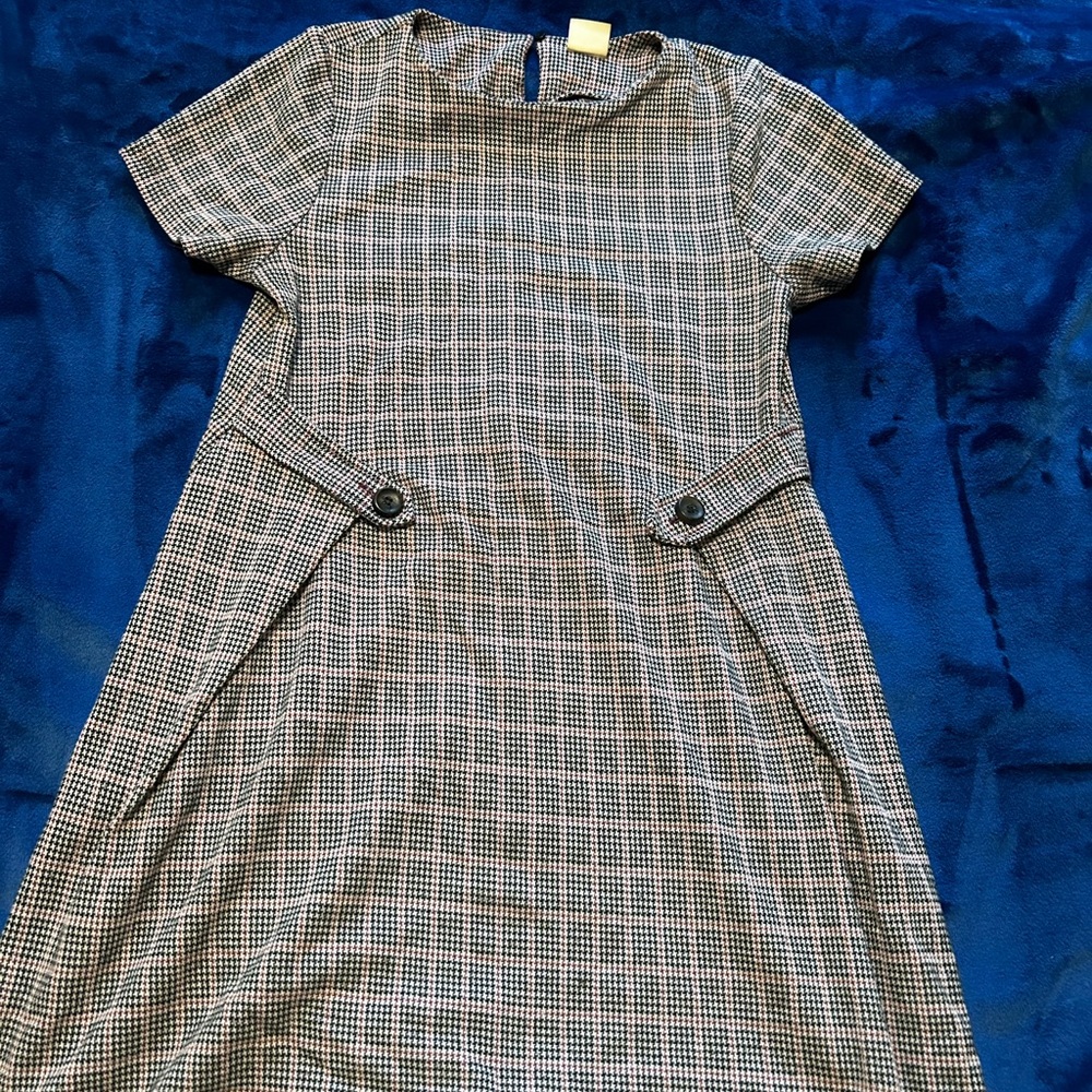 Zara Plaid Short Sleeve Dress